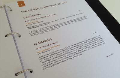 Nova carta de vins 2014