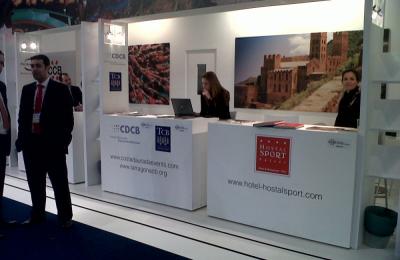 Promocionant el Priorat a la Fira EIBTM