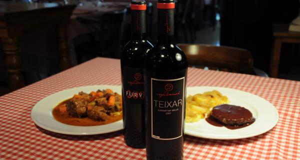 Maridaje con vinos de Vinyes Domènech en el restaurante Sport del Priorat