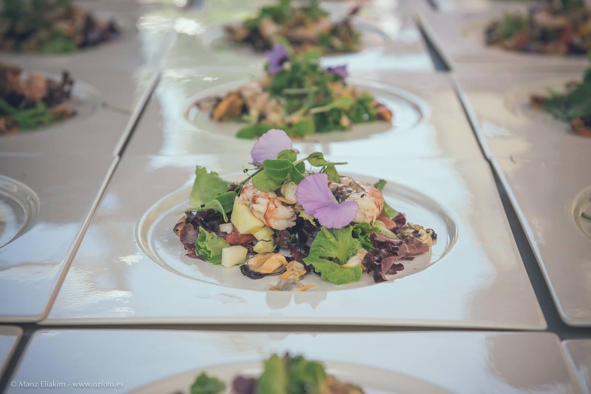 Cátering para celebraciones - ensalada de marisco