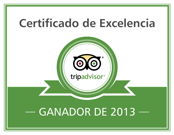 Certificat d'Excel·lència 2013 Hotel Hostal Sport